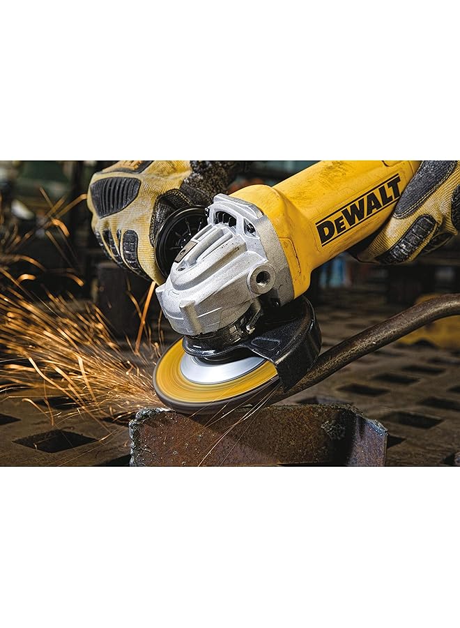 DEWALT 115Mm 1200W Paddle Switch Small Angle Grinder Yellow Black Dwe4212 B53 Year Warrnty - Image 4