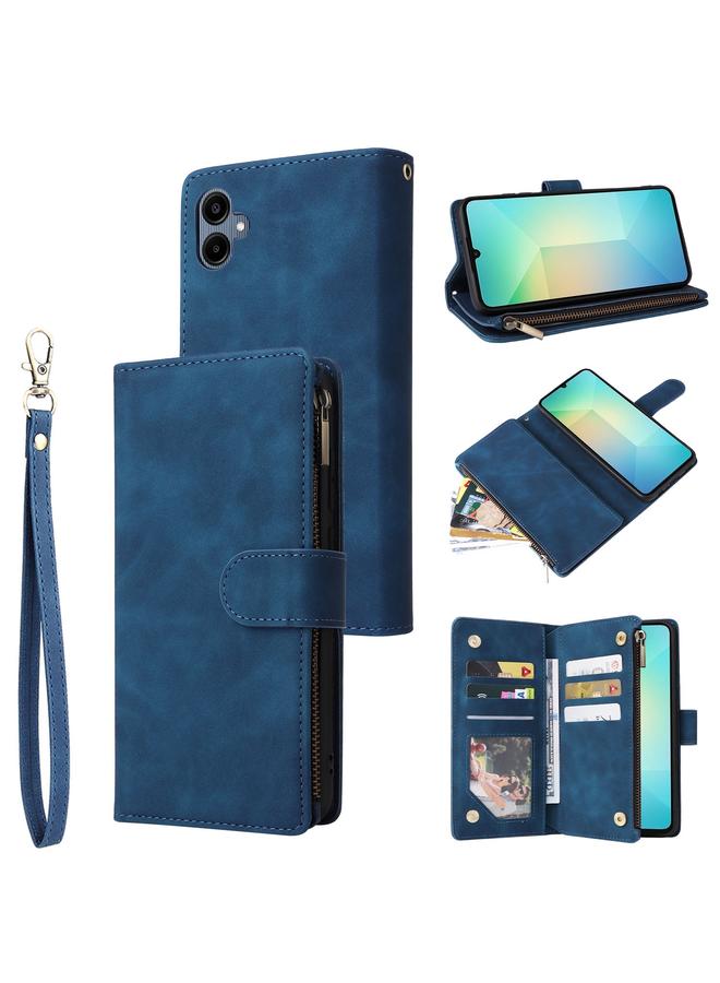 S-TOP Case For Samsung Galaxy A06 4G Multifunctional Frosted Zipper Wallet Leather Phone Case - Image 1