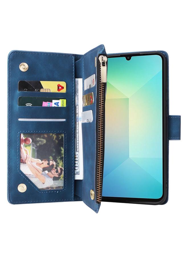 S-TOP Case For Samsung Galaxy A06 4G Multifunctional Frosted Zipper Wallet Leather Phone Case - Image 4