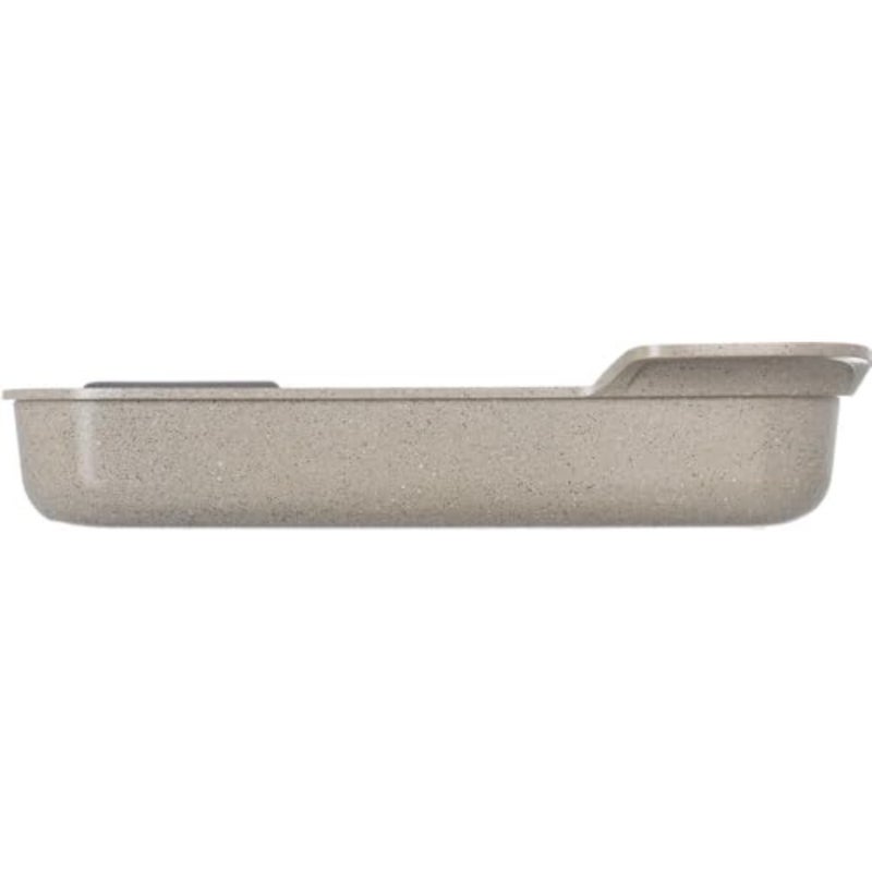 , OLG, Large Rectangular Ovenware, With 2 intgrted handle, Die-casted Aluminum, 40*32cm, Warm Marble Color - Image 2