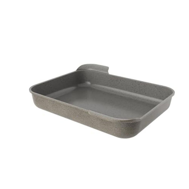 , OLG, Large Rectangular Ovenware, With 2 intgrted handle, Die-casted Aluminum, 40*32cm, Warm Marble Color - Image 3