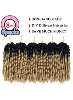 6 Packs Spring Twist Hair Blonde 8 Inch Spring Twist Crochet Hair Fluffy Spring Twist Synthetic Fiber Bomb Twist Crochet Braids Low Temperature Twist Crochet Hair For Black Women(Ot27) - pzsku/Z2E48DE1B69418D5DA7D2Z/45/_/1719064867/c00d2e88-ad46-4da1-b0d1-09b09fba8689