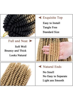 6 Packs Spring Twist Hair Blonde 8 Inch Spring Twist Crochet Hair Fluffy Spring Twist Synthetic Fiber Bomb Twist Crochet Braids Low Temperature Twist Crochet Hair For Black Women(Ot27) - pzsku/Z2E48DE1B69418D5DA7D2Z/45/_/1719064873/6f71fcb8-812e-4270-b072-44ae7788b187