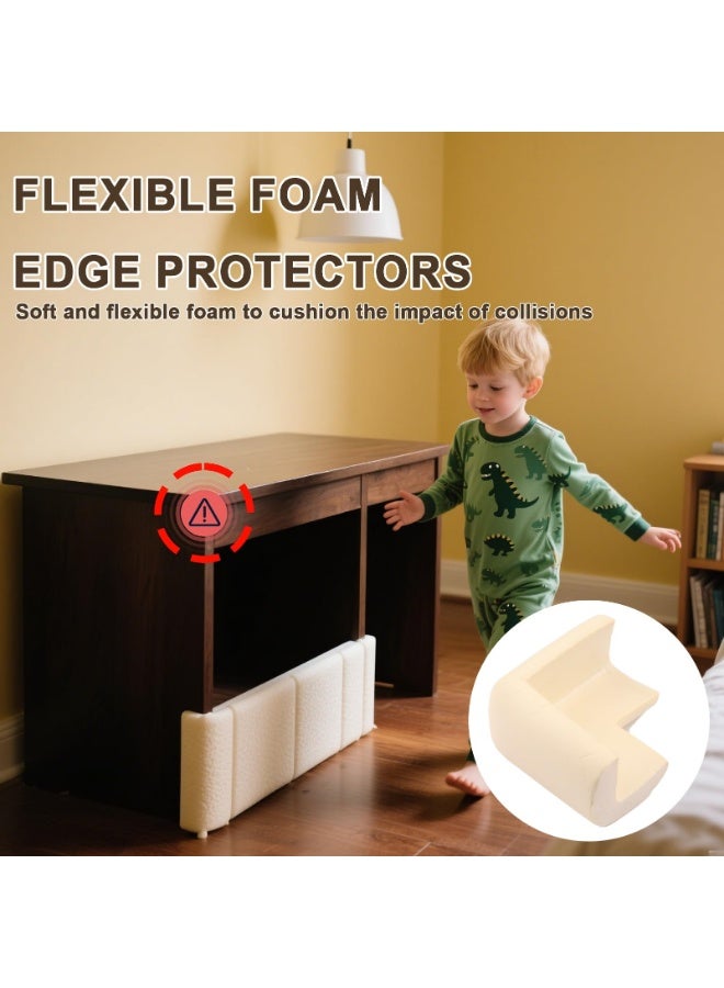 WangPangZi Baby Proofing Edge & Corner Guards, 10 PCS Soft NBR Foam Safety Bumpers for Furniture, Strong Adhesive,No Residue,Protects Toddlers from Sharp Corners on Tables,Cribs,Fireplaces/Glass Surfaces - Image 4