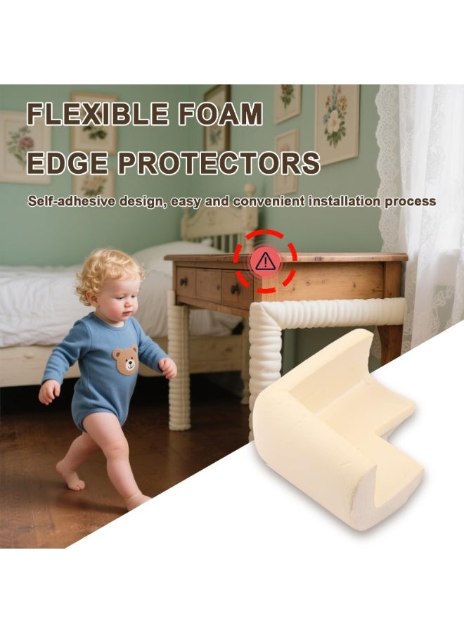 WangPangZi Baby Proofing Edge & Corner Guards, 10 PCS Soft NBR Foam Safety Bumpers for Furniture, Strong Adhesive,No Residue,Protects Toddlers from Sharp Corners on Tables,Cribs,Fireplaces/Glass Surfaces - Image 5