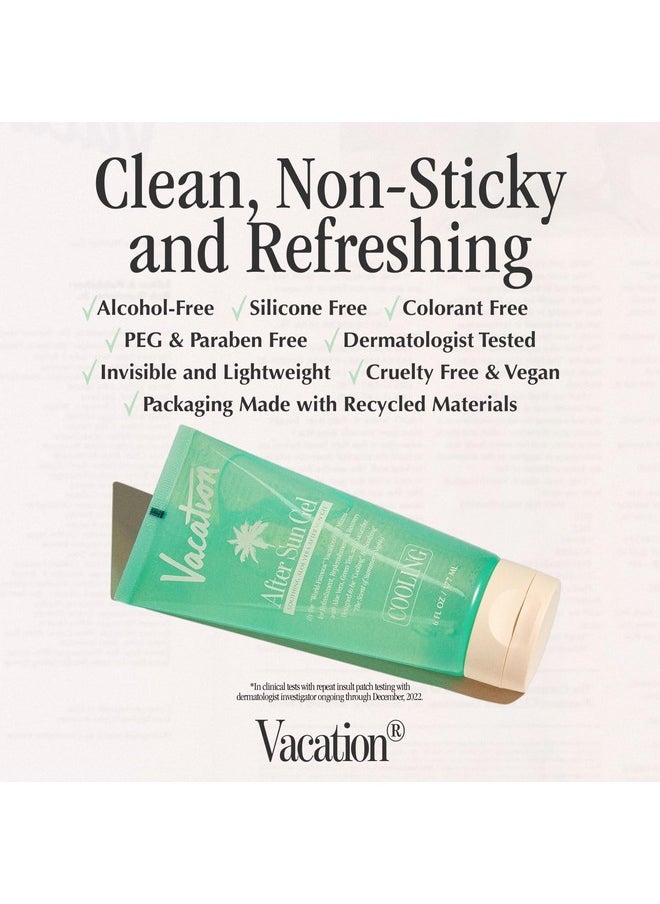 VACATION - After Sun Gel + Airfreshener Bundle Soothing Aloe Vera Gel For Sunburn Relief Hydrating After Sun Care Nonsticky Cooling Aloe Gel Sunburn Relief Alcohol Free 6 Fl. Oz. - Image 1
