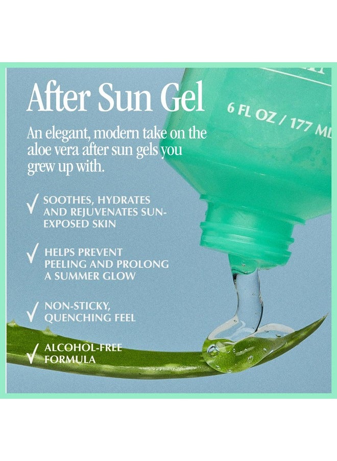 VACATION - After Sun Gel + Airfreshener Bundle Soothing Aloe Vera Gel For Sunburn Relief Hydrating After Sun Care Nonsticky Cooling Aloe Gel Sunburn Relief Alcohol Free 6 Fl. Oz. - Image 1