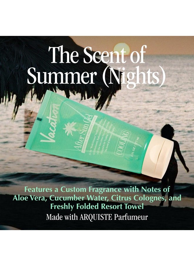 VACATION - After Sun Gel + Airfreshener Bundle Soothing Aloe Vera Gel For Sunburn Relief Hydrating After Sun Care Nonsticky Cooling Aloe Gel Sunburn Relief Alcohol Free 6 Fl. Oz. - Image 1