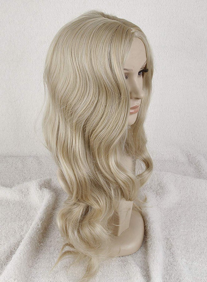 NIBEMINENT Cosplay Women's Long Curly Blonde Heat Friendly Hair Wig - Image 2