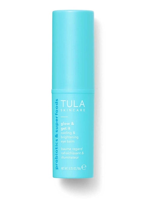TULA Skin Care Eye Balm Glow & Get It - Dark Circle Treatment, Instantly Hydrate and Brighten Undereye Area, Portable and Perfect to Use On-the-go, 0.35 oz.
