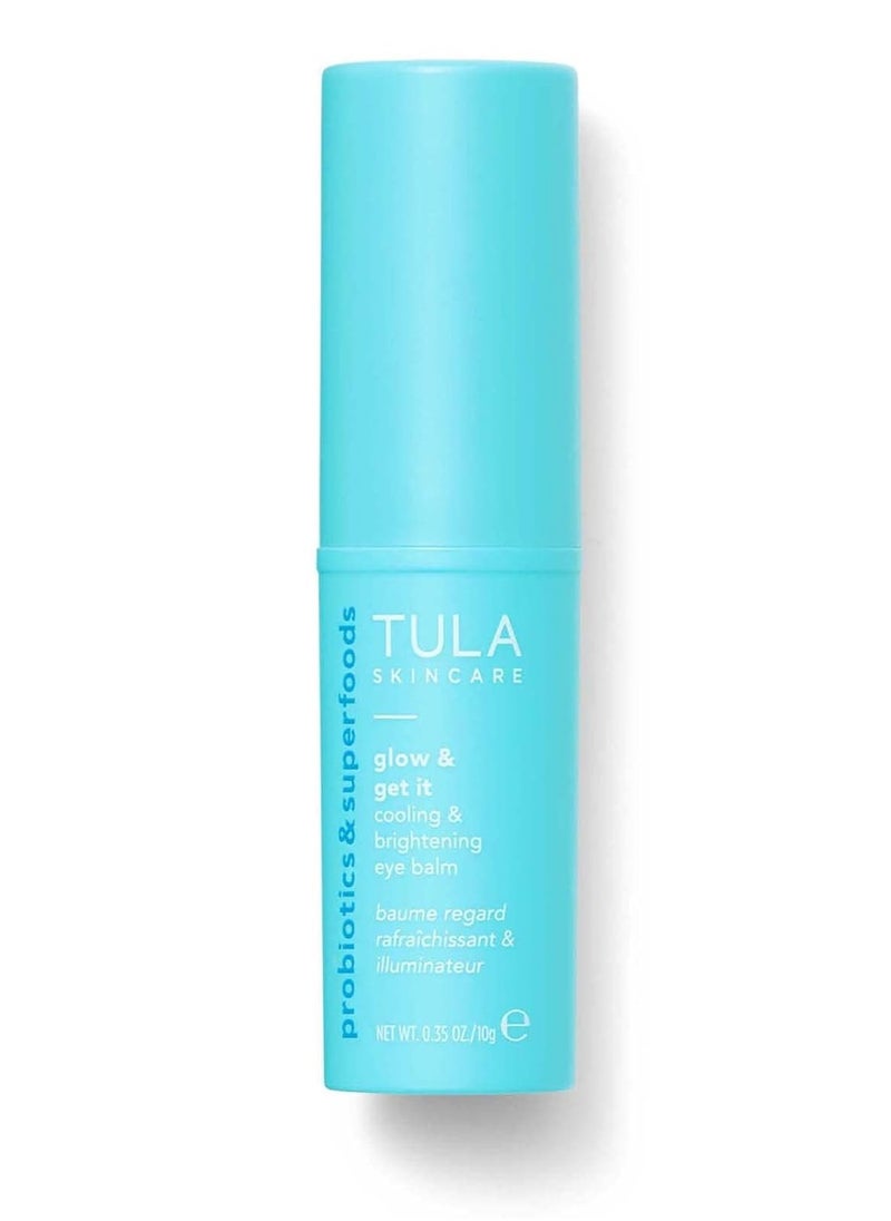 TULA Skin Care - TULA Skin Care Eye Balm Glow & Get It - Dark Circle Treatment, Instantly Hydrate and Brighten Undereye Area, Portable and Perfect to Use On-the-go, 0.35 oz. - Image 1