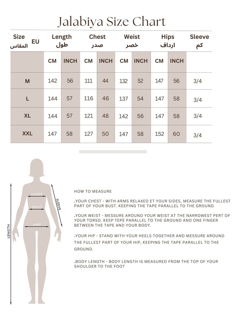 IKKXA Modern Embroiderd Jalabiya IK070 Purple - Image 5