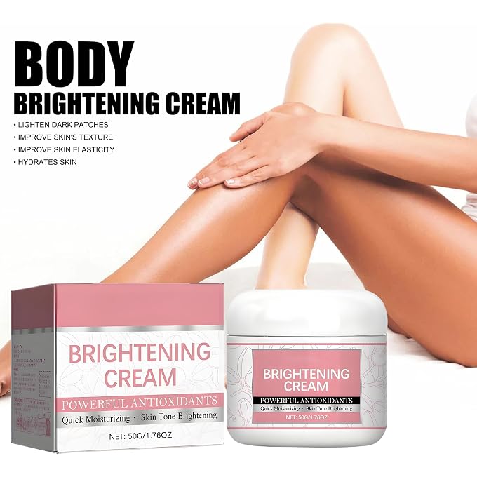 YOOJ Body Brightening Cream, 50g Moisturizing Skin Tone Evening Cream, Antioxidant Body Cream for Dry Rough Skin, Gentle Brightening Lotion for Elbows, Knees, Neck, Daily Hydrating Body Care - Image 2