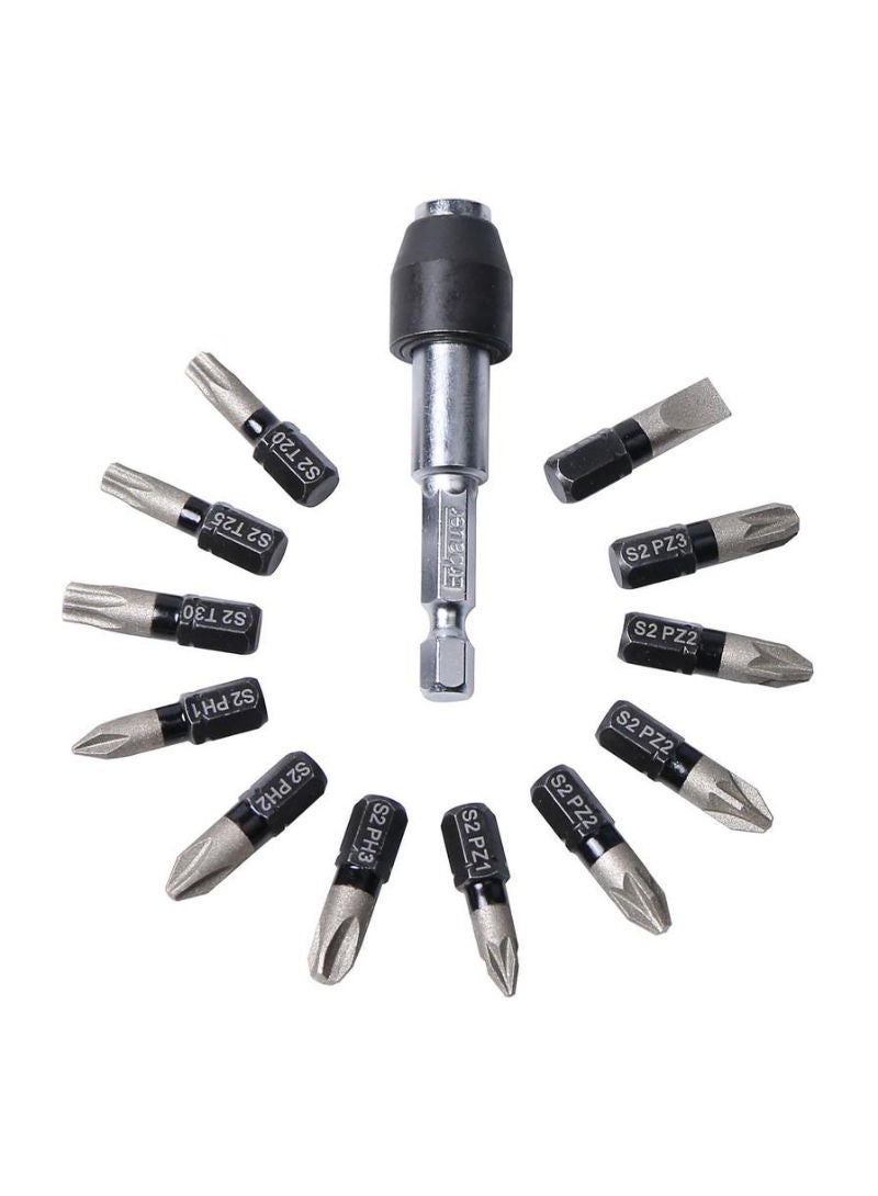 ACE Erbauer Heavy Duty Mixed Diamond Screwdriver Bit Pack 13Pcs