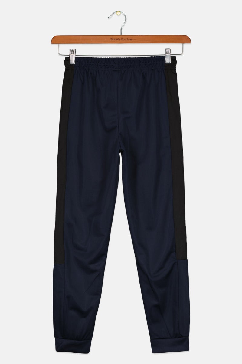 Body Glove Kids Boy Regular Fit Solid Sweatpants, Navy Blue Combo - Image 2