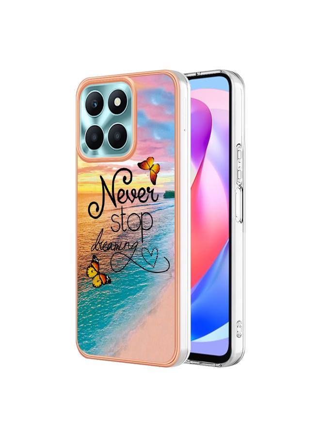 اس-توب جراب لهاتف Honor X6a مصنوع من مادة TPU مطلية بالكهرباء IMD - Image 1