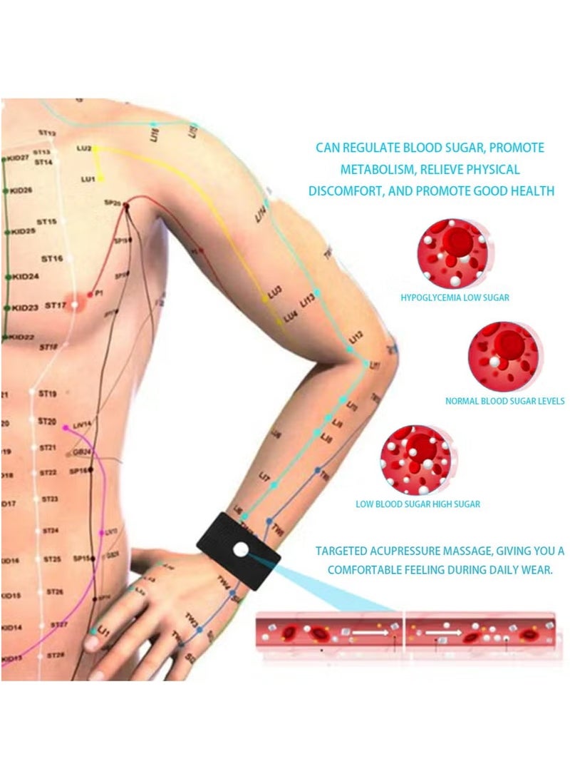 Houkea HOUKEA Blood Sugar Balance Wristband Regulates Blood Pressure*2Box  - Image 5
