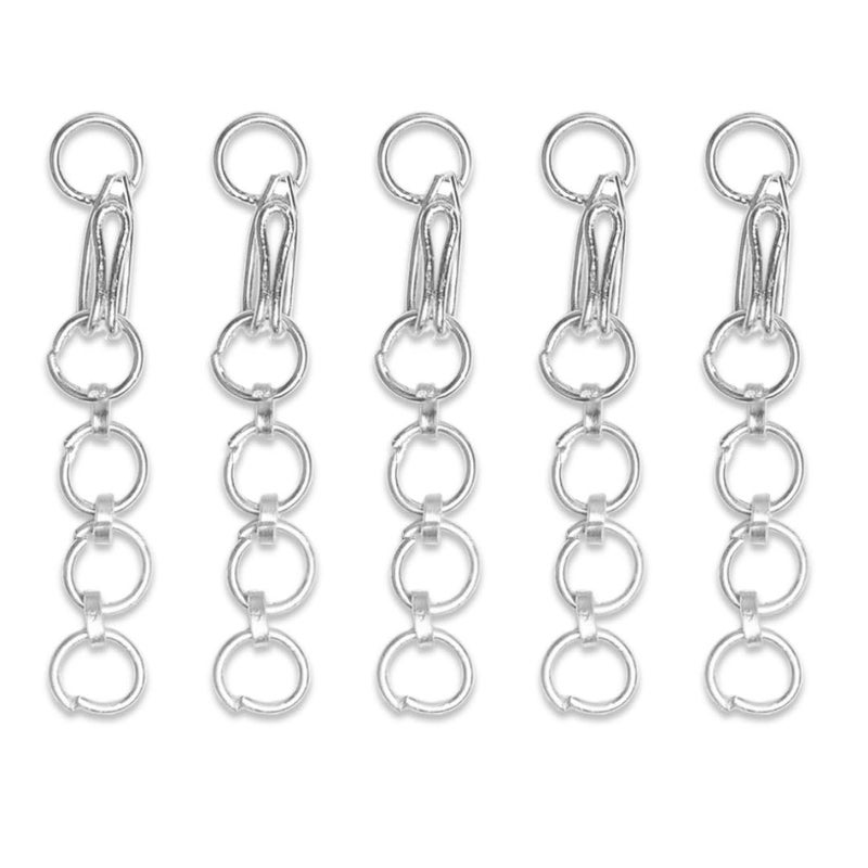 SATRA TRADERS 4 Kadi Hook Chain for Jewellery Making Necklace Extension | Size : 36mm | Qty : 25pcs (Rosegold) - Image 5