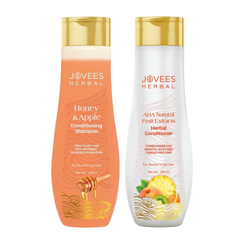 Jovees Herbal Honey Apple Conditioning Shampoo 300 ml And Hair Conditioner 300 ml