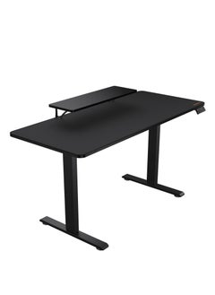 Cougar E-STAR 140 Gaming Desk, Full Desk Mouse Pad, Removable Monitor Stand, Shields for Transmission Shaft & Motor, Cable Tray for Easy Management, Headset Hook, Black | 3MSTA3WB.0001  - Image 1