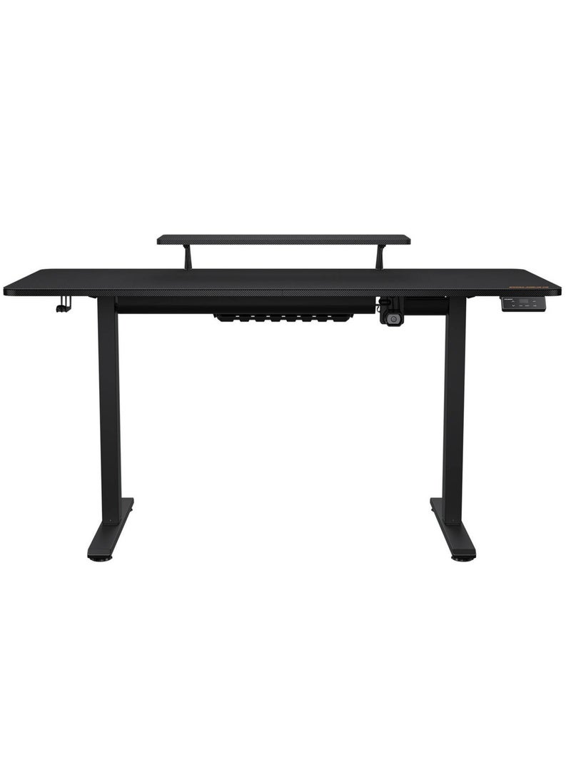 Cougar - E-STAR 140 Gaming Desk, Full Desk Mouse Pad, Removable Monitor Stand, Shields for Transmission Shaft & Motor, Cable Tray for Easy Management, Headset Hook, Black | 3MSTA3WB.0001 - Image 1