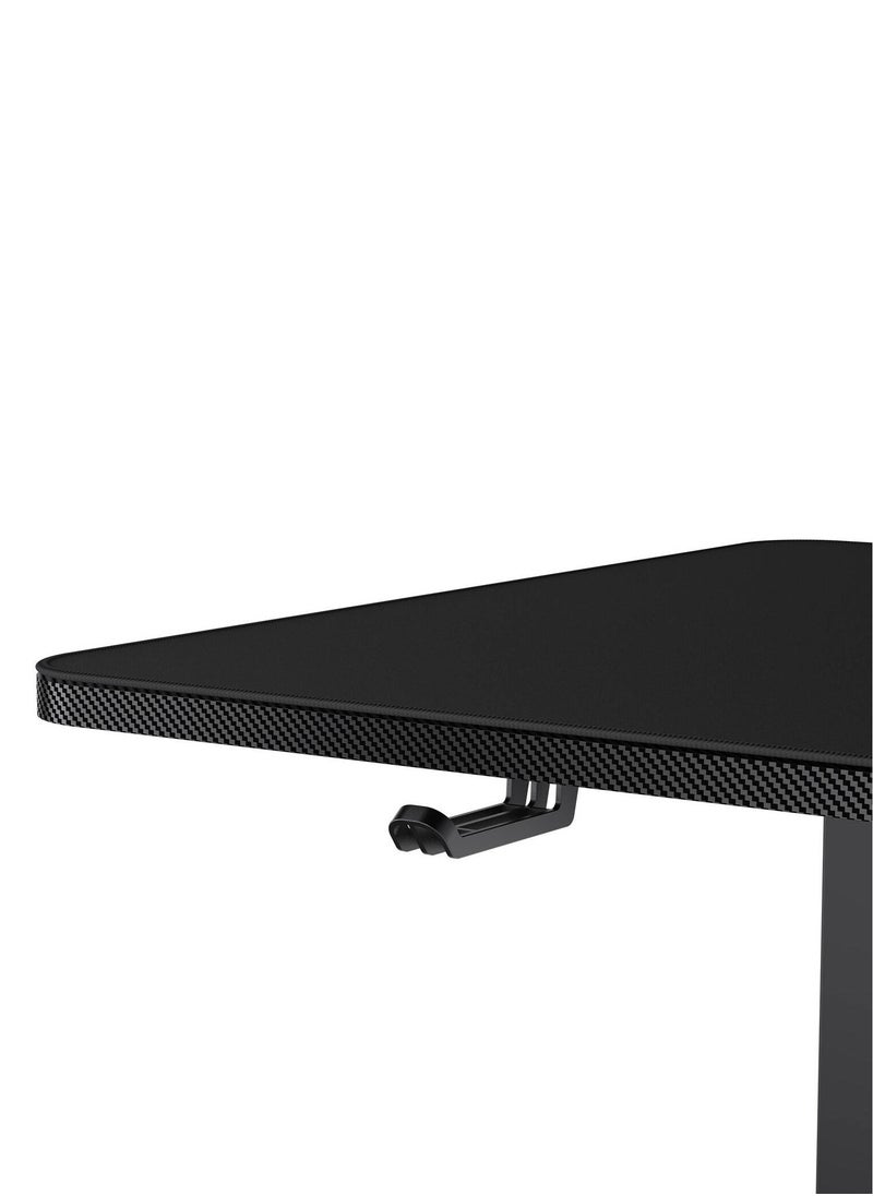 Cougar - E-STAR 140 Gaming Desk, Full Desk Mouse Pad, Removable Monitor Stand, Shields for Transmission Shaft & Motor, Cable Tray for Easy Management, Headset Hook, Black | 3MSTA3WB.0001 - Image 1