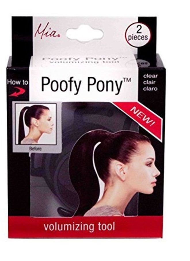 Mia Poofy Pony Ponytail Volumizing Hair Styling Tool Gives a Thick Full Ponytail Using Your Own Hair for Women, Teens, Moms, Thin Hair, Cancer Survivors 