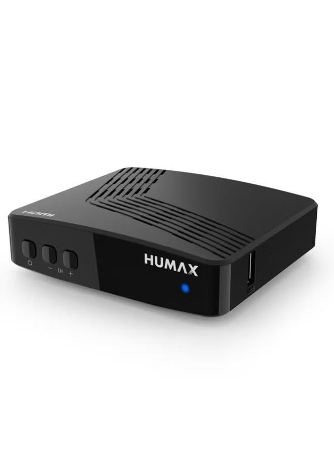 Humax F1-Mini+ HD Digital Satellite Receiver Full HD 1080P Compact TV Set Top Box with HDMI, USB Playback, Fast Channel Access, Sleek Black Design for Home Entertainment - Image 2