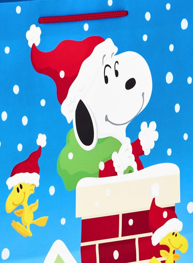 Hallmark Peanuts Christmas Gift Bag Bundle (4 Large 13" Gift Bags, 2 Designs) Snoopy, Woodstock, Charlie Brown and Friends - Image 5