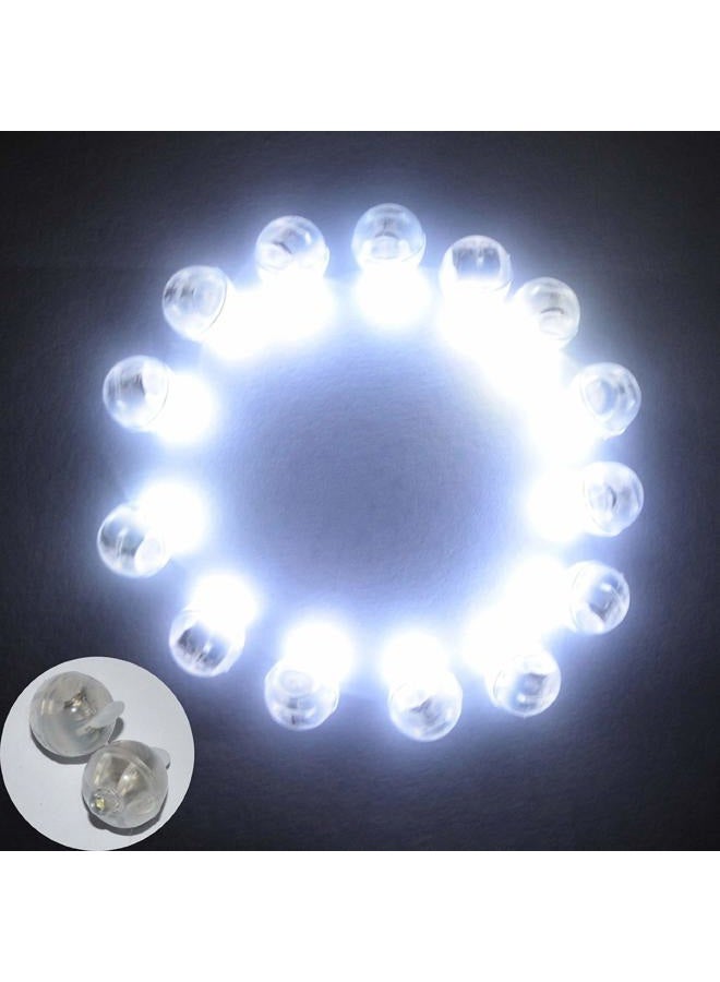 Neo LOONS ® 100pcs/lot 100 X White Round Led Flash Ball Lamp Balloon Light long standby time for Paper Lantern Balloon Light Party Wedding Decoration - Image 1