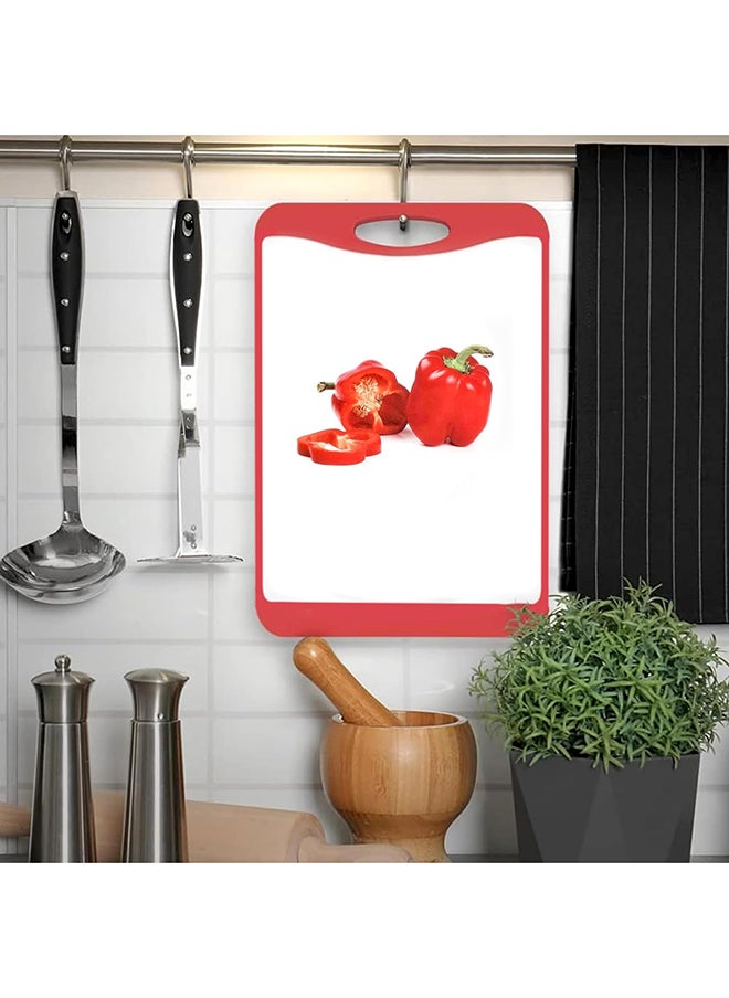 Homepro Pp Cutting Board - Rectangular Red Chopping Board For Versatile Kitchen Prep Durable Pp Composite Material Easy-To-Clean Dishwasher Safe 37 х 25 см Red