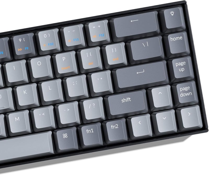Keychron K6 Bluetooth 5.1 Wireless Mechanical Keyboard with K Pro Red Switch/LED Backlit/Rechargeable Battery, 68 Keys Compact Keyboard Compatible with Mac Windows - Image 2