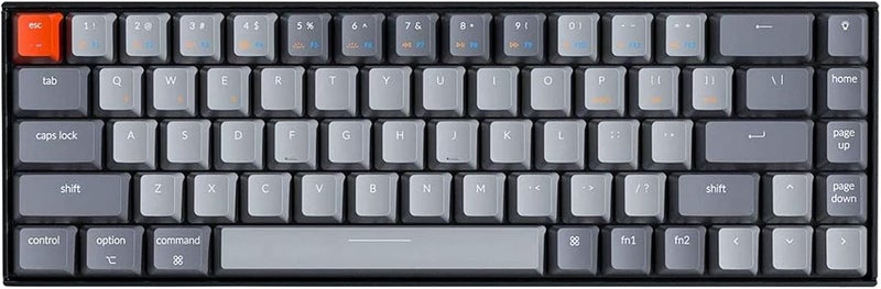 Keychron K6 Bluetooth 5.1 Wireless Mechanical Keyboard with K Pro Red Switch/LED Backlit/Rechargeable Battery, 68 Keys Compact Keyboard Compatible with Mac Windows - Image 1