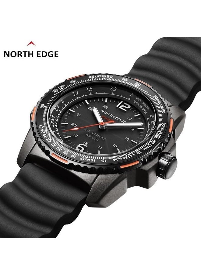 NORTH EDGE NORTHEDGE Kinetic Watch Men's 50 Waterproof Ultra-long Battery Life Night Light Fashion Trend Imported High-Quality - Image 3