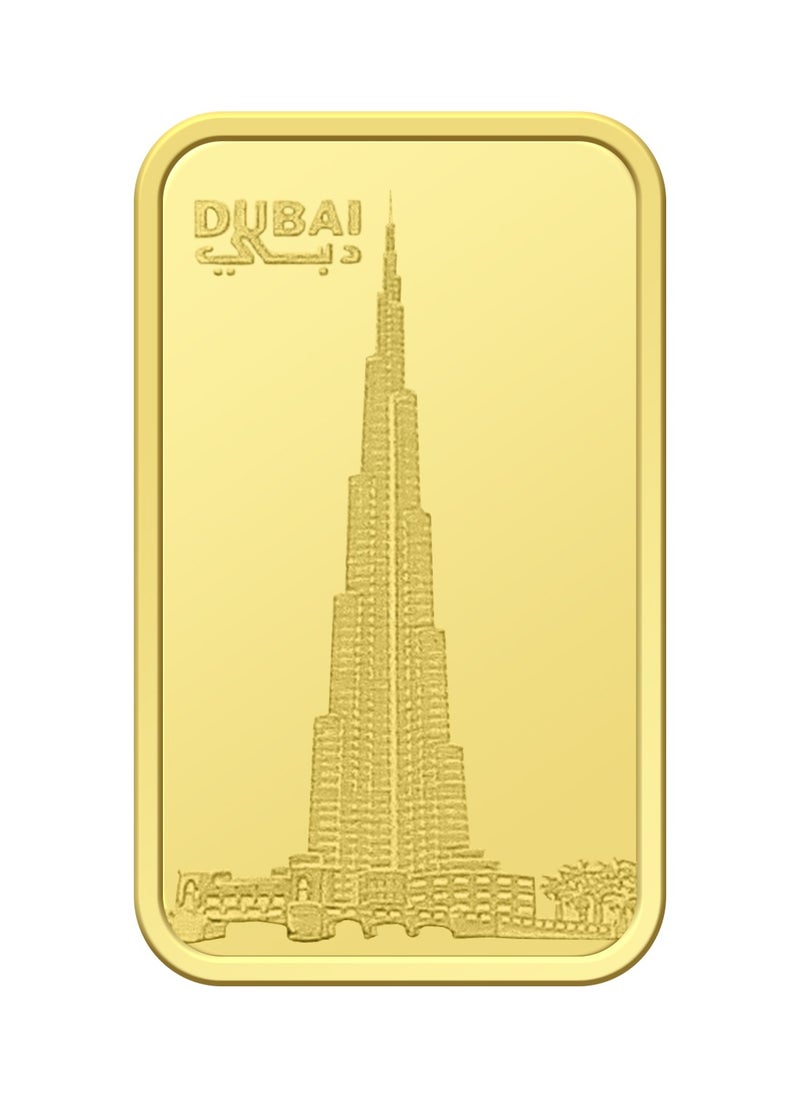 EMIRATES MINTING - Emirates Minting 10 Grams Burj Khalifa Gold Bar 999.9 Purity - Image 1