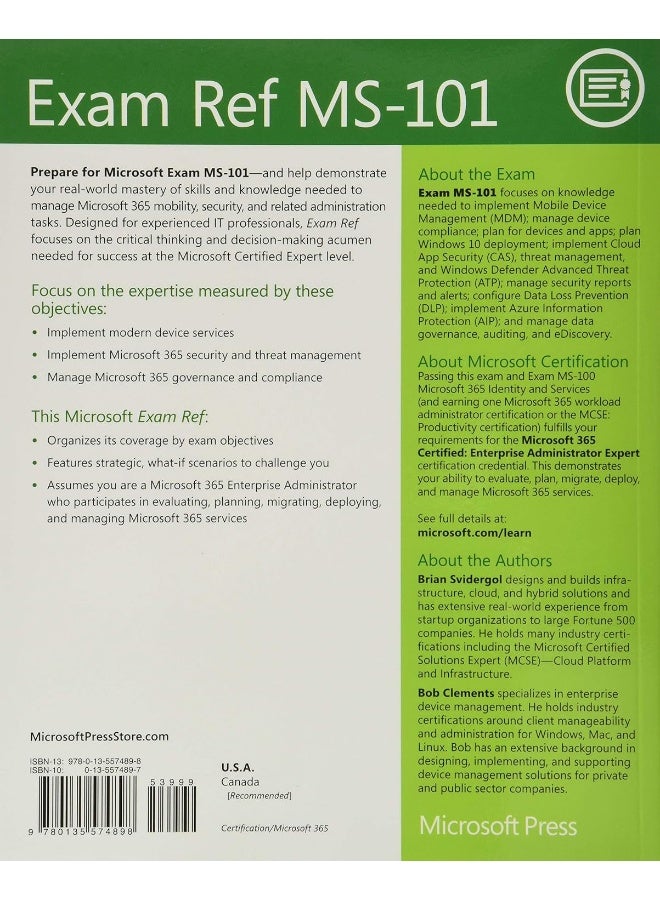 Exam Ref MS-101 Microsoft 365 Mobility and Security  - Image 2