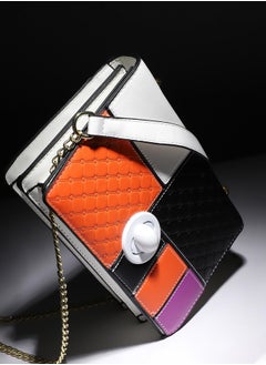 Haute Sauce Contrast Block Sling Bag - Orange & Black  - Image 4