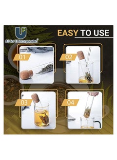 Excefore Tea Infuser, Clear And Modern Tea Strainer Ball Stainless Steel Extra Fine Mesh Tea Steeper Filter for Loose Leaf, Tea Flower, Tea Cup,Mug  - Image 5