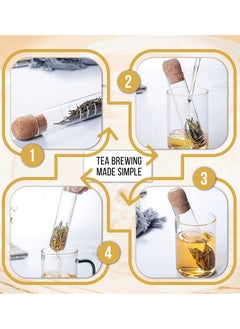 Excefore Tea Infuser, Clear And Modern Tea Strainer Ball Stainless Steel Extra Fine Mesh Tea Steeper Filter for Loose Leaf, Tea Flower, Tea Cup,Mug  - Image 3