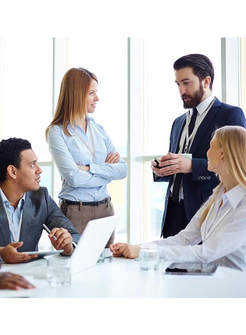 ATKET 10-Piece Lanyard For ID Card Holders With Hook Grey - Image 3