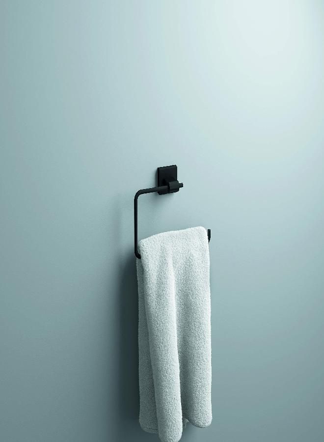Franklin Brass Franklin Brass MAX46-FB Maxted Towel Ring in Matte Black  - Image 3