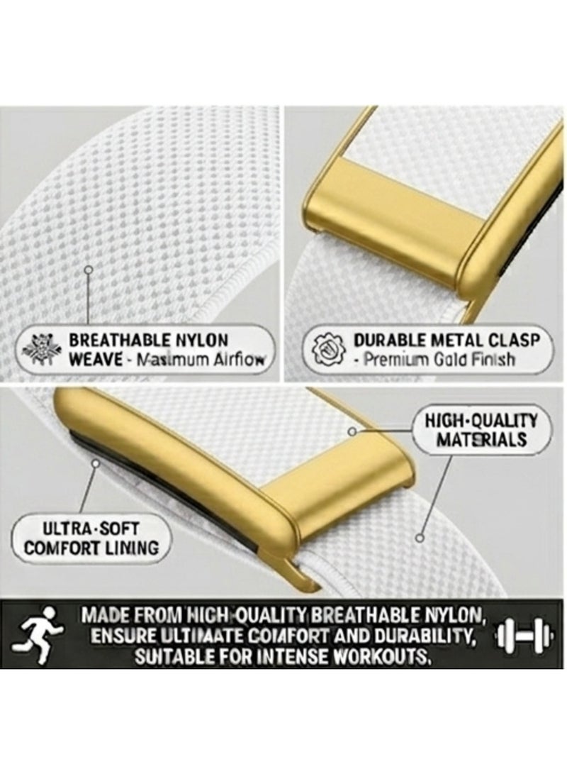 TEMPO Ultra-soft Nylon Replacement Band for WHOOP 5.0 WHOOP 5.0 One & Peak Wearable Health | Breathable, Durable & Secure Fit Strap and Adjustable Wristband Replacement Strap with U Shaped Gold Color Connector Easy to Use and Perfect for Every Occasion | NOT for Gen 4 - Image 5