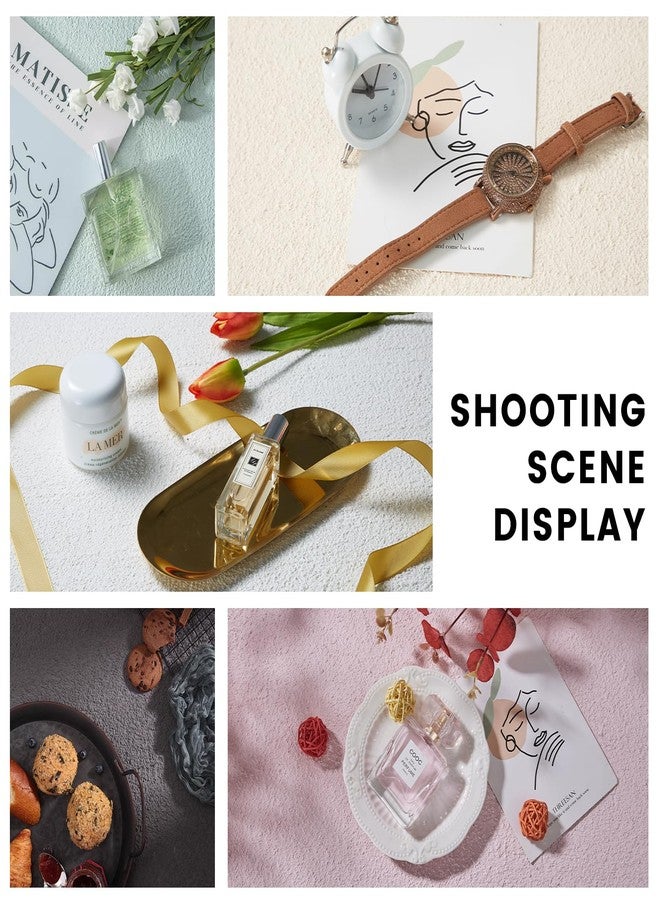 EOAJAFOU 5PCS Photography Backdrop Boards with 4 Brackets, 16x16 Inch Coarse Sand Backdrop Board for Food Jewelry, Cosmetics and Ornaments Shooting - Image 3