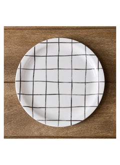 Home Box Checkered Dinner Plate 27 x 1.8 x 27 cm  - Image 3