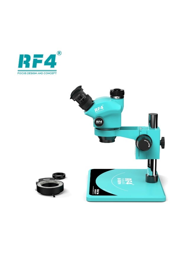 RF4 RF-7050PRO Trinocular Stereo Microscope 7X-50X Zoom with LED Light for PCB Repair - Image 2