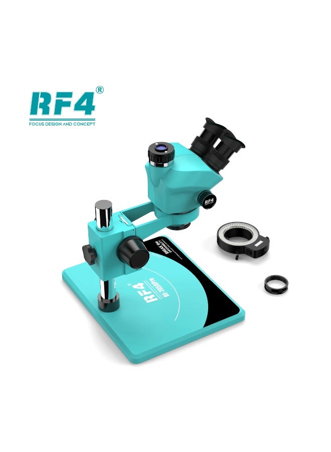 RF4 RF-7050PRO Trinocular Stereo Microscope 7X-50X Zoom with LED Light for PCB Repair - Image 3