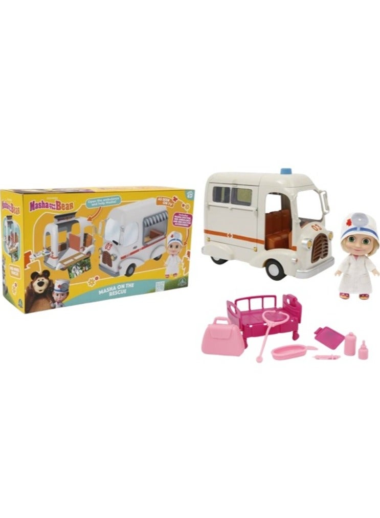 Masha & Bear Masha & The Bear Ambulance With Doll 12-Cm & Accessories 6800055000