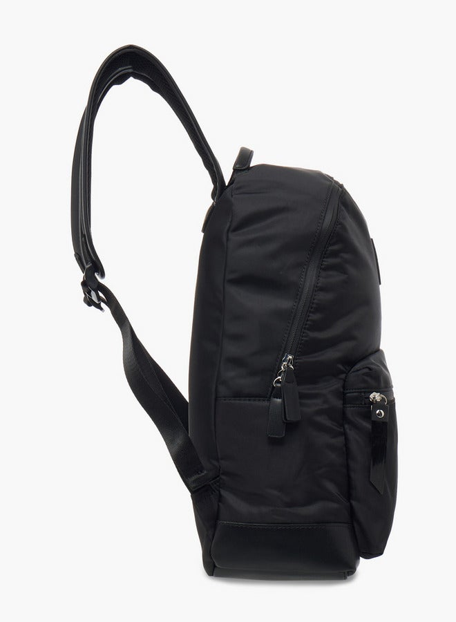 Lee Cooper Solid School Backpack with Adjustable Straps and Zip Closure - 30x13x41 cm - Image 3