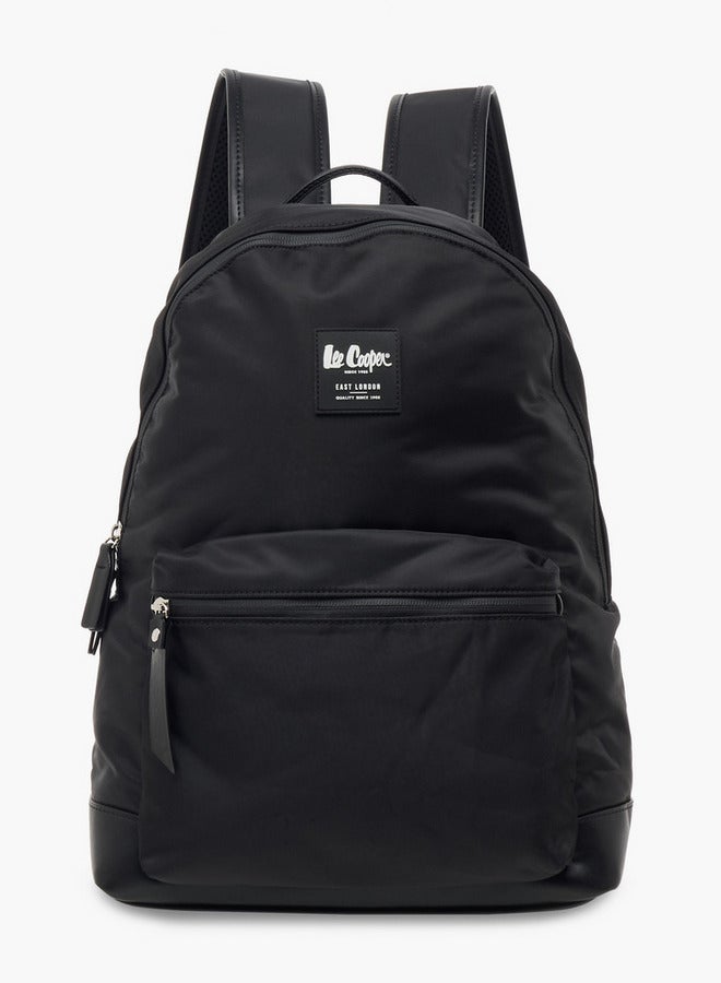 Lee Cooper Solid School Backpack with Adjustable Straps and Zip Closure - 30x13x41 cm - Image 1
