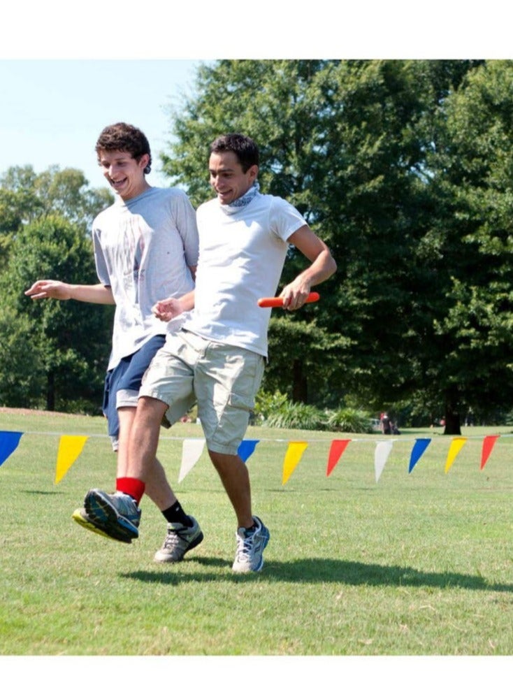 Zikra Legged Race Bands Tie Rope 6 Pcs 3 Legged Race Bands for Kids Adults Birthday Carnival Party Field Day Outdoor Three Legged Relay Race Family Games - Image 4